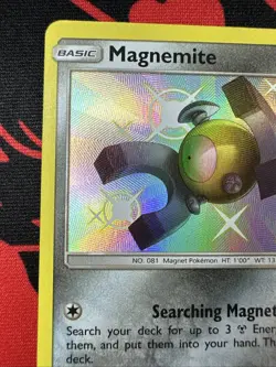 Pokemon TCG Magnemite SV27/SV94 Hidden Fates Shiny Vault Holo Rare NM Near Mint - Image 3