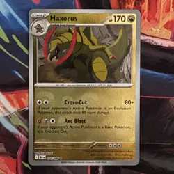 🔥Haxorus (Master Ball Pattern) 070/086 - SV: Black Bolt Holo Pokemon TCG NM+🔥 - Image 1