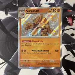 🔥Pokemon TCG Garganacl 178/091 SV: Paldean Fates Baby Shiny Holo NM+🔥 - Image 1