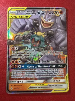 Pokemon - Marshadow & Machamp GX - Unbroken Bonds 82/214 - LP - Image 1