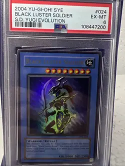 Black Luster Soldier Yu Gi Oh PSA 6 SYE-024 Yugi Evolution 2004 vintage - Image 1