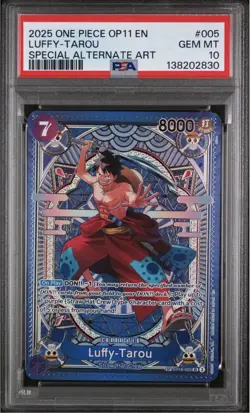 2025 ONE PIECE OP11 EN LUFFY-TAROU SPECIAL ALTERNATE ART PSA 10 ST18-005 SP - Image 1