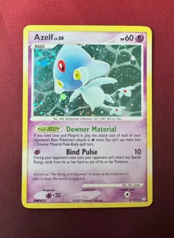 AZELF 4/123 Mysterious Treasures DOUBLE SWIRL + HOLO BLEED Pokemon TCG card NM - Image 1