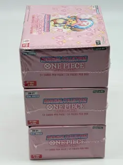 Lot of (3) One Piece Card Game EB-01 Memorial Collection Booster Boxes - Image 4