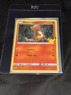 Pokemon 2021 McDonald's Charmander Holo Card TCG 9/25 Promo - Image 1