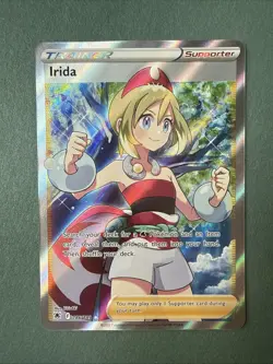 Pokemon TCG Trainer Irida Ultra Rare Holo Card 186/189 Astral Radiance - Image 1