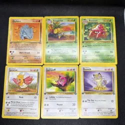 vintage pokemon 1st edition Jungle Lot Bundle 6 Card - Image 1