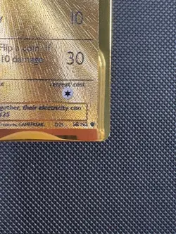 Pikachu Gold Metal 58/102 Celebration Pokemon Card - Image 4
