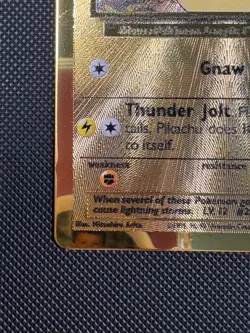 Pikachu Gold Metal 58/102 Celebration Pokemon Card - Image 5