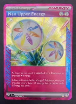 Neo Upper Energy 162/162 Ace Spec Holo Rare Temporal Forces Pokemon Card TCG - Image 3