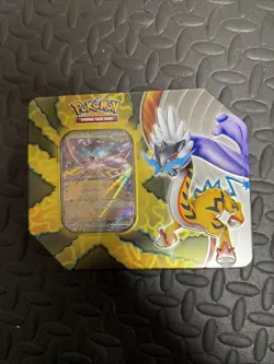 Pokemon PARADOX DESTINIES RAGING BOLT EX TIN IN PLASTIC SEALED NEW Trading Card - Image 1