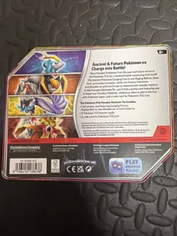 Pokemon PARADOX DESTINIES RAGING BOLT EX TIN IN PLASTIC SEALED NEW Trading Card - Image 3