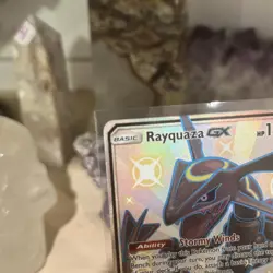 Shiny Rayquaza GX 177a/168 Hidden Fates Full Art Promo Pokemon Card NM - Image 2