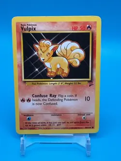 Vulpix Pokemon Card - Base Set 2 99/130 - LP Vintage 2000 TCG - Image 1