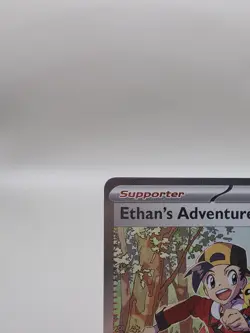 Pokemon TCG Destined Rivals Ethan's Adventure Full Art Trainer Card 236/182 Sir - Image 2