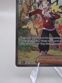 Pokemon TCG Destined Rivals Ethan's Adventure Full Art Trainer Card 236/182 Sir - Image 5