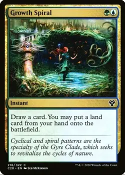 X 1 Growth Spiral NM-M Ikoria Commander 216 MTG Magic the Gathering - Image 1