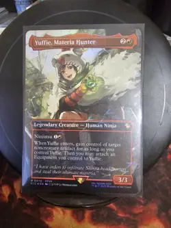 Yuffie, Materia Hunter (Borderless) (Chocobo Track Foil) Commander: Final... - Image 1