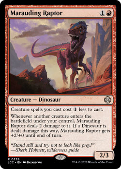 Marauding Raptor [The Lost Caverns of Ixalan Commander] Magic MTG - Image 1