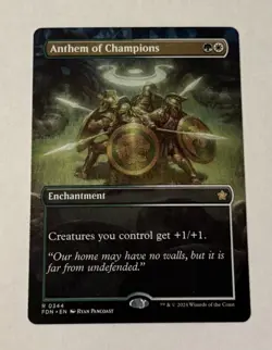 MTG Anthem of Champions Borderless Foundations LP - Image 1