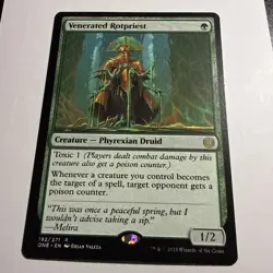 MTG Venerated Rotpriest - Phyrexia: All Will Be One LP - Image 1