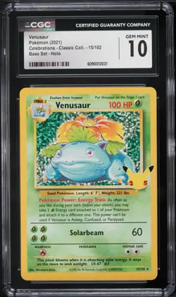 Pokemon Celebrations Base Set Charizard Blastoise Venusaur PSA CGC 9 9.5 10 Set - Image 4