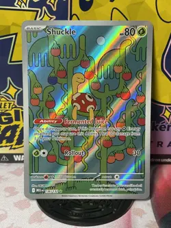 Shuckle 136/132 Mega Evolution Pokemon Illustration Rare Holo NM - Image 1