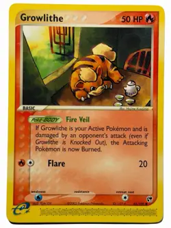 Growlithe - 65/100 EX Sandstorm 2003 - E Reader - Pokemon TCG - NM - Image 1