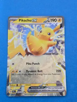 Pikachu ex 063/193 Paldea Evolved Double Rare Pokemon TCG - Image 1
