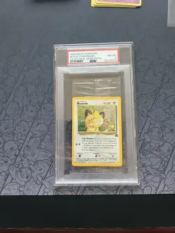 Pokemon: Meowth #10 Gameboy Celio Pack Black Star Promo 2000 WOTC -PSA 8 LOW POP - Image 1