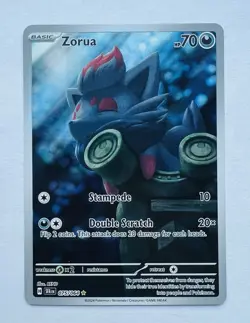 Pokemon TCG Zorua 075/064 SV Shrouded Fable Illustration Rare - Image 1