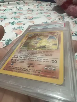 1999 POKEMON BASE SET UNLIMITED #4 CHARIZARD-HOLO PSA 6 - Image 4