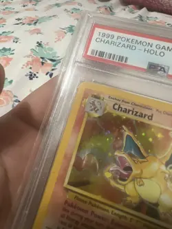 1999 POKEMON BASE SET UNLIMITED #4 CHARIZARD-HOLO PSA 6 - Image 5