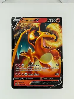 2022 Pokemon Brilliant Stars Charizard V 017/172 NM - Image 1