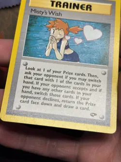 Misty's Wish 108/132 Gym Challenge Non Holo Rare Pokemon TCG 2000 - Image 5