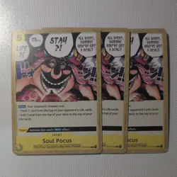 One Piece! 3x Soul Pocus ST07-015 C - Big Mom Starter 7 Playset - Image 1