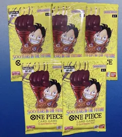 One Piece OP-07 500 Years In The Future Booster Pack ENGLISH Lot Of 5 Sealed - Image 1