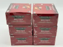 Lot of (6) One Piece Card Game OP-13 Carrying On His Will Booster Boxes - Image 4