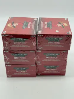 Lot of (6) One Piece Card Game OP-13 Carrying On His Will Booster Boxes - Image 5