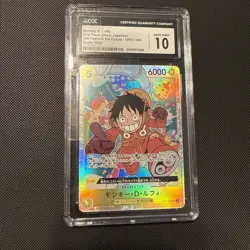 One Piece 500 Years (JP) Monkey.D.Luffy Super Rare #OP07-109 CGC 10 Japanese - Image 1