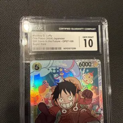 One Piece 500 Years (JP) Monkey.D.Luffy Super Rare #OP07-109 CGC 10 Japanese - Image 2