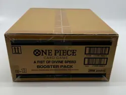One Piece TCG OP-11 A Fist Of Divine Speed Booster Box Case SEALED NEW - Image 2