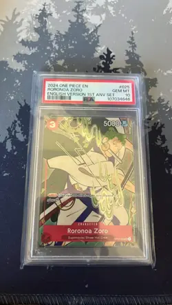 Roronoa Zoro OP01-025 English 1st Anniversary Set One Piece TCG Alt PSA 10 - Image 2