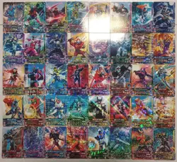 Lot of 40 Japanese Kamen Rider Battle: Ganbarizing Rare Card Set - Image 1