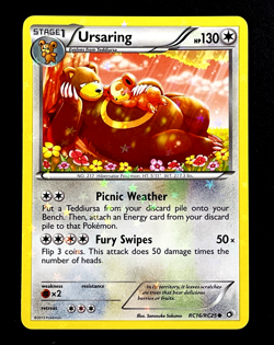 2013 Pokemon URSARING Legendary Treasures RADIANT COLLECTION Holo Card RC16/RC25 - Image 2