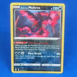 Moltres Galarian Reverse Holo 093/203 Evolving Skies Pokemon Tcg Ccg Card 2021 - Image 1
