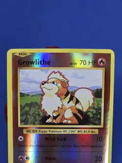 Growlithe Reverse Holo 17/108 XY Evolutions Pokemon Card 2016 - Image 3