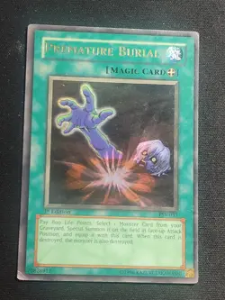 Premature Burial 1st Edition PSV-037 Ultra Rare Yu-Gi-Oh Card Heavy Played HP - Image 1