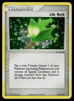 Pokemon Card - Life Herb FireRed & LeafGreen 93/112 Reverse Holo - Image 1