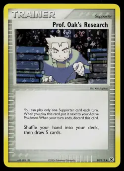 Pokemon Card - Prof. Oak's Research FireRed & LeafGreen 98/112 Reverse Holo - Image 1